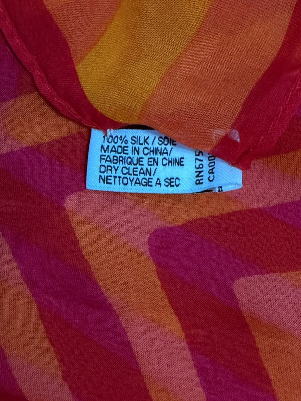 Vera Neumann 100% silk scarf